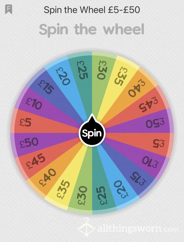 Spin The Wheel £5-£50