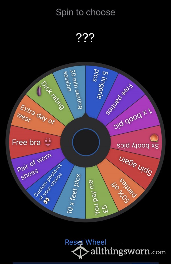 Spin The Wheel 🤩