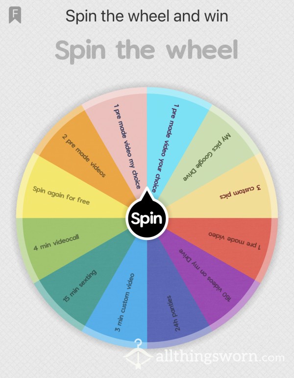 Spin The WHEEL And WIN 😍