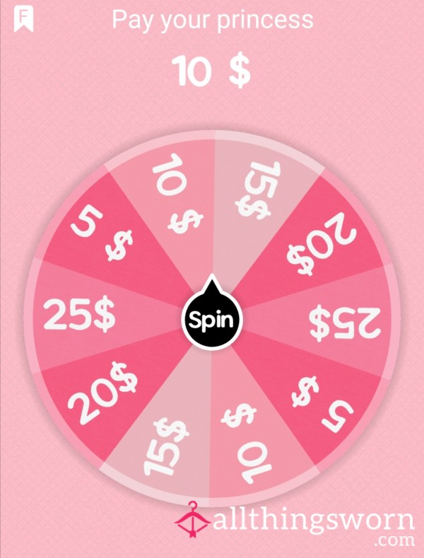 Spin The Wheel Findom Game Lose Your Money To A Bratty Princess Like Me 🤭🖤