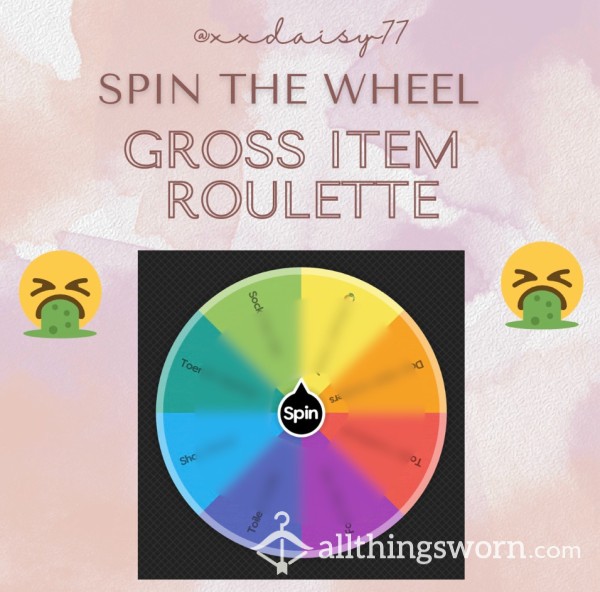 SPIN THE WHEEL: Gross Item Roulette 🤮 (physical Item Sent To You)