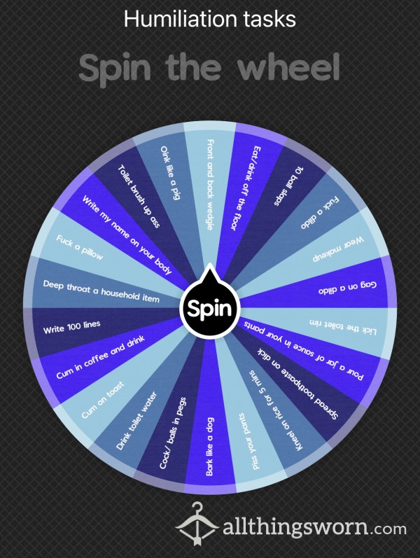 Spin The Wheel Humiliation Tasks