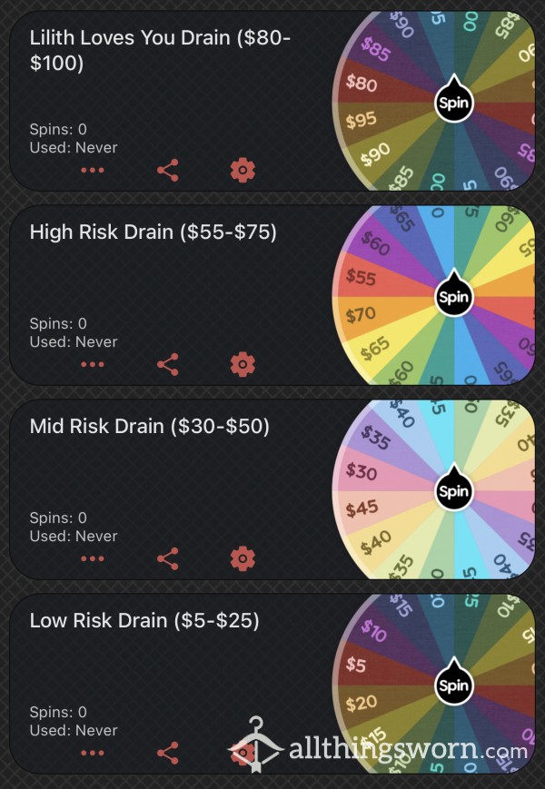 💸💰 Spin To Drain! Low, Med, High Risk & Lilith Loves You Level 💰💸