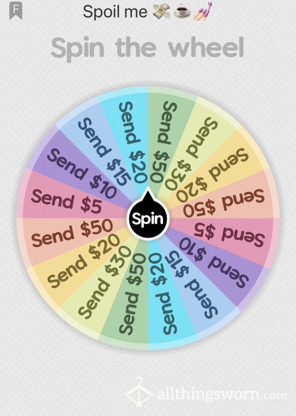 Spoil Me Wheel 💸💅🏻☕️