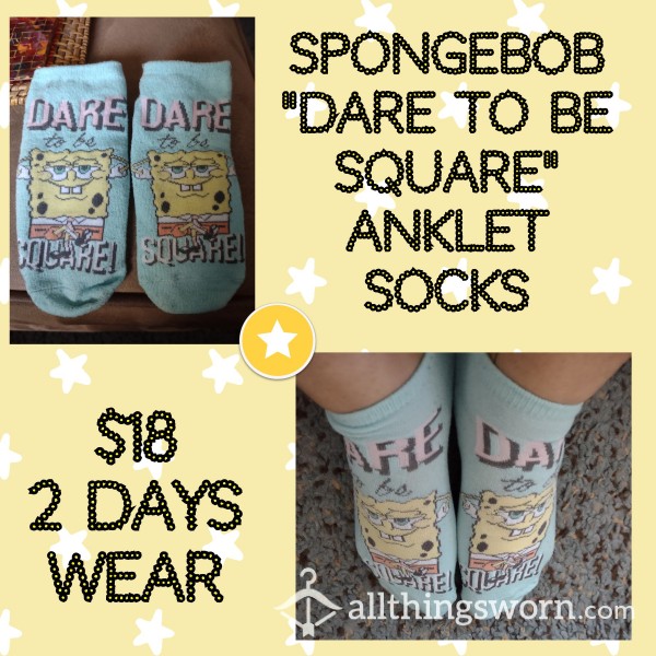Spongebob "Dare To Be Square" Ankle Socks