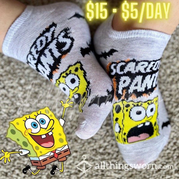 SpongeBob Scaredy Pants Ankle Socks