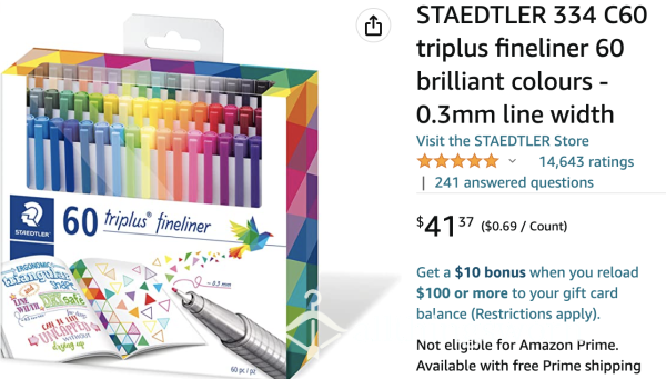Sponsor New Art Supplies - Gorgeous Drawing Pens!  Xx