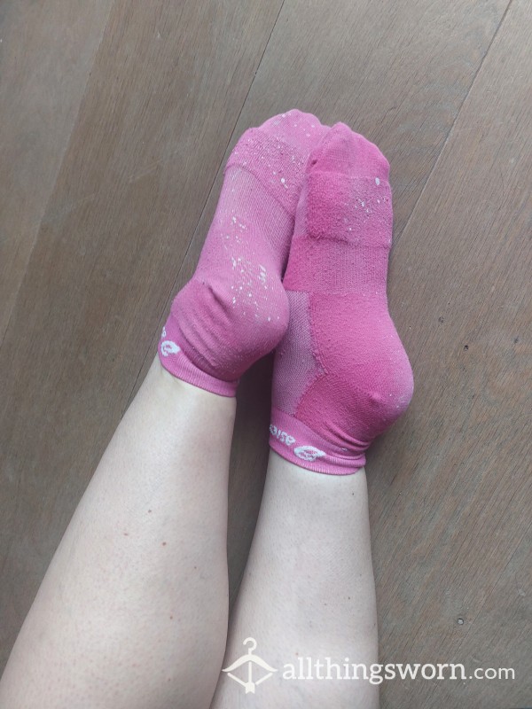 Pink Sports Socks