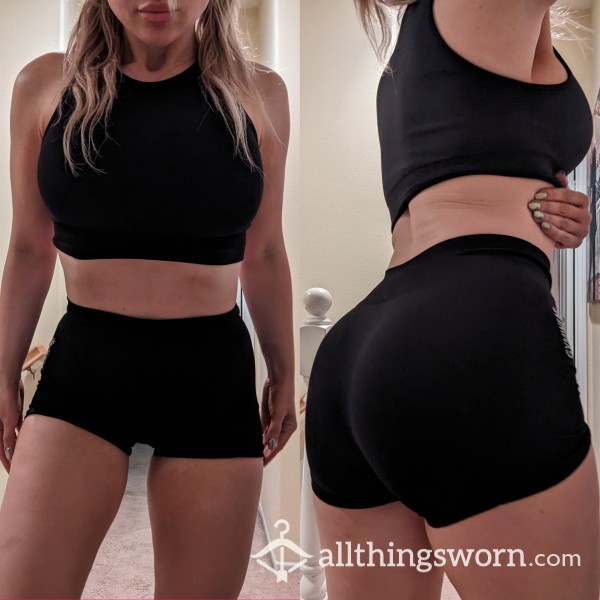 Sports Bra And Shorts Worn To Gym