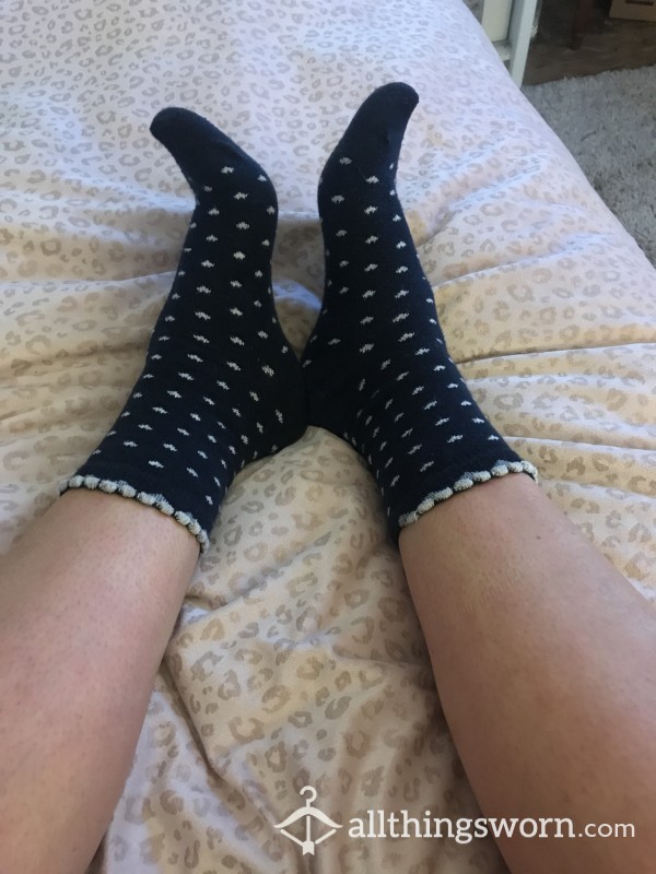 Spotty Frilly Socks