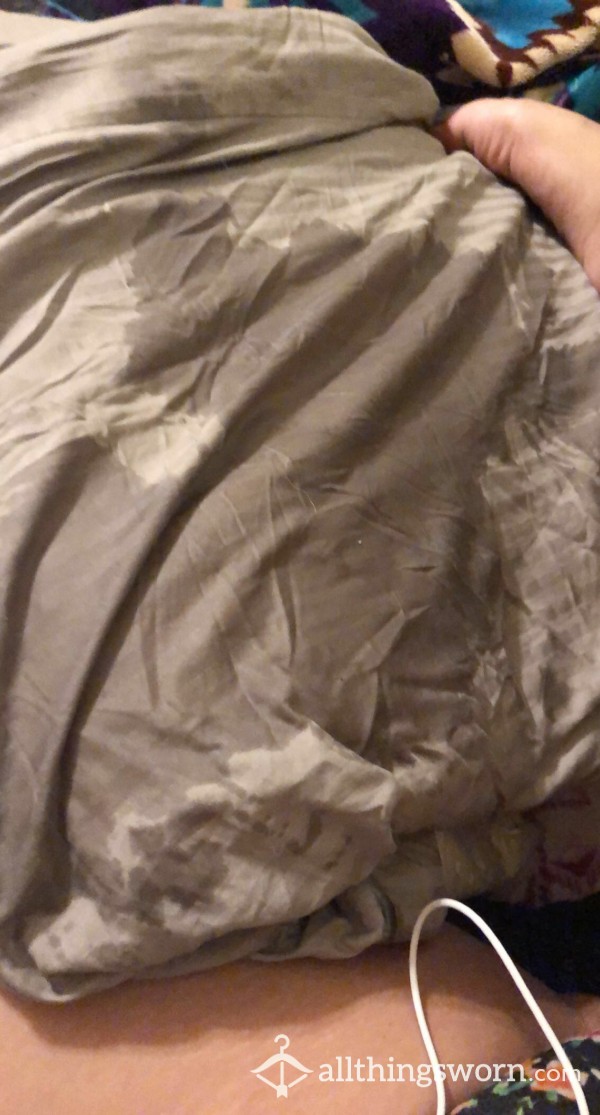 Squirted On Pillow & Pillow Case