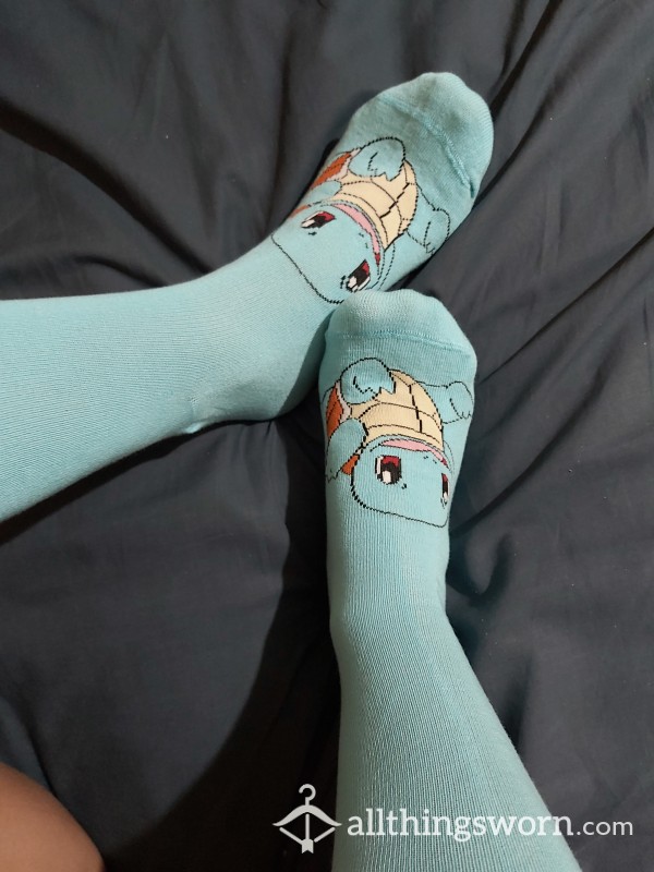 Squirtle Pokemon Socks ADULT SIZE