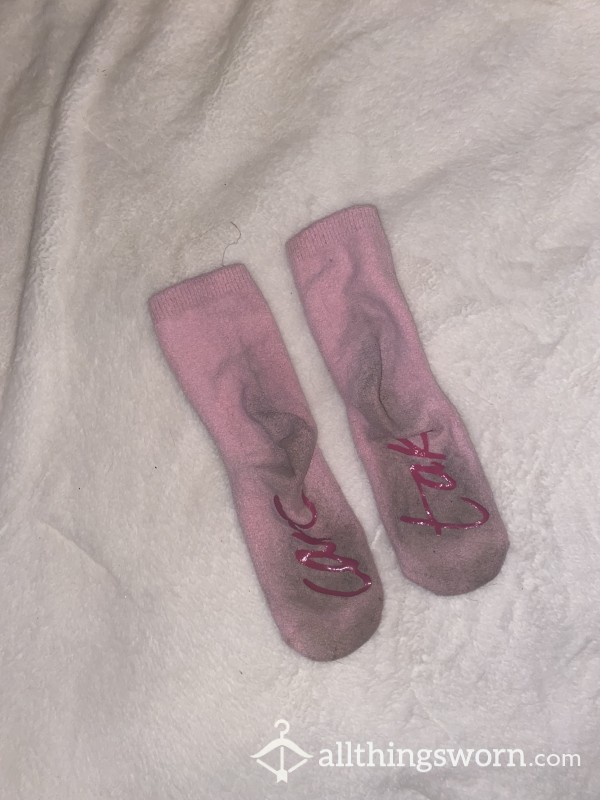 Stained Pink Socks