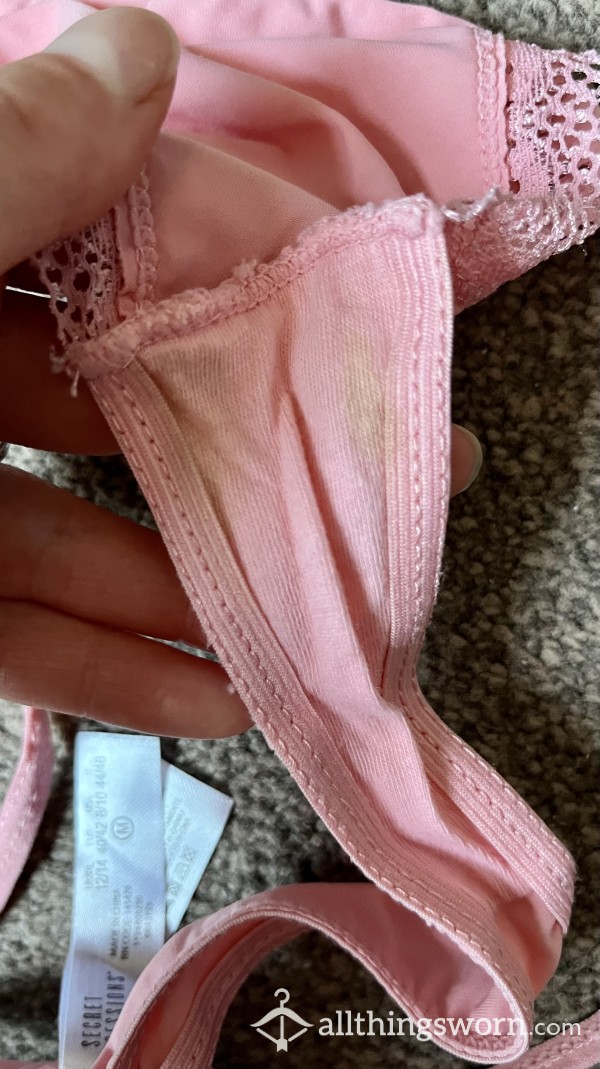 Stained Pink Thong