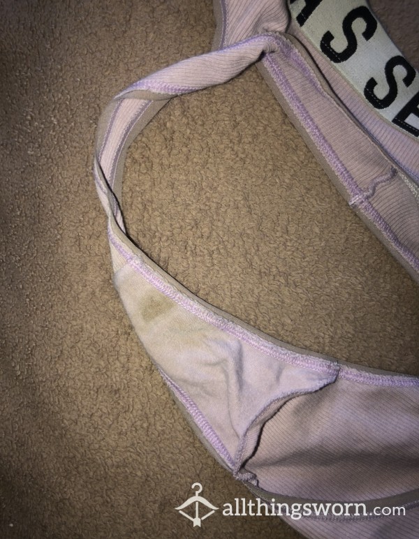 SOLD Stained Pink Victoria Secret Thong