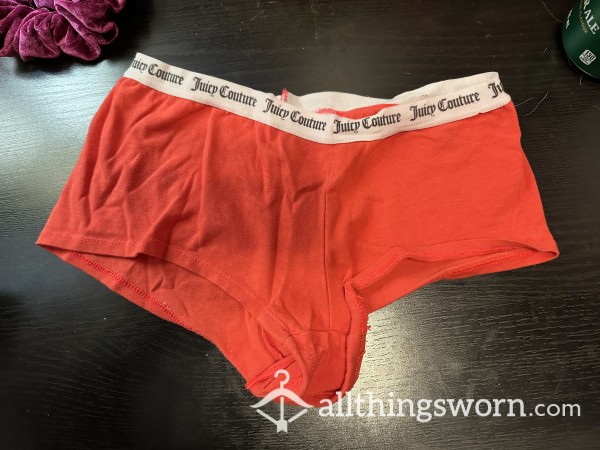 Stained Red Juicy Couture Panty Briefs