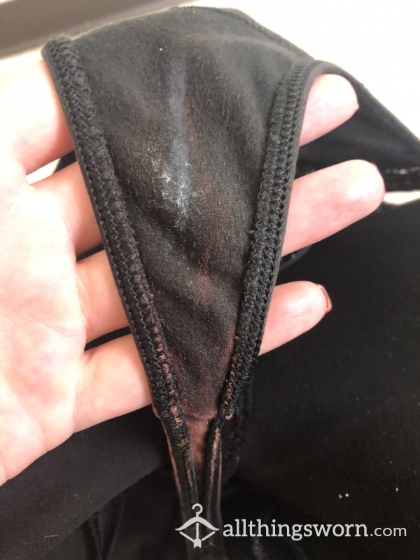 Stained, Scented And Wet Thong