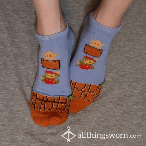 Starman Super Mario Bros Ankle Socks