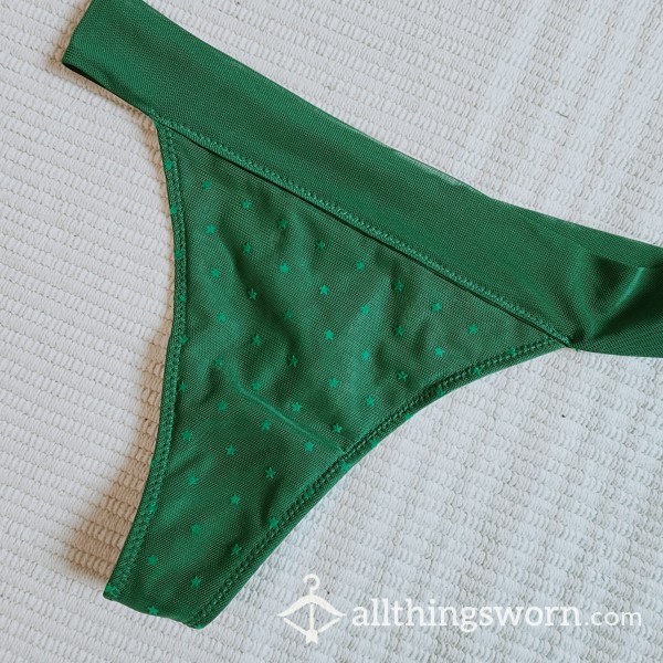 Starry Green Thong