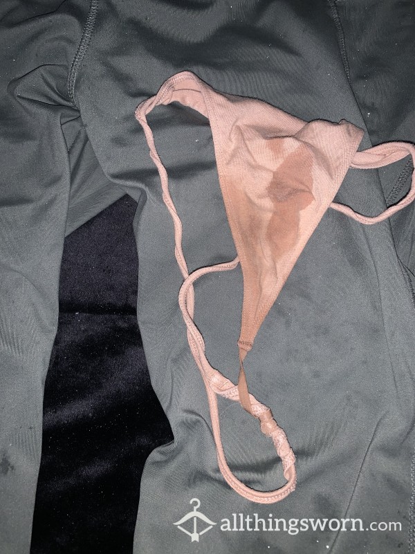 Steamy, Well Worn 24 Hours Nude Victoria’s Secret Size XL Mini Thong