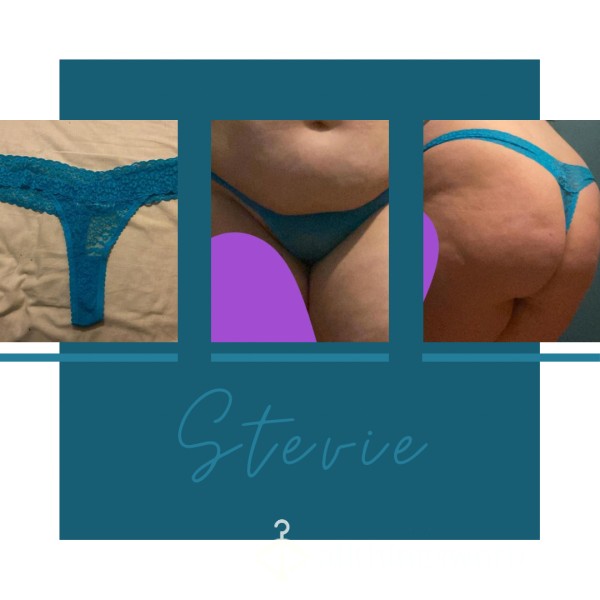 “Stevie” Teal Lace Thong