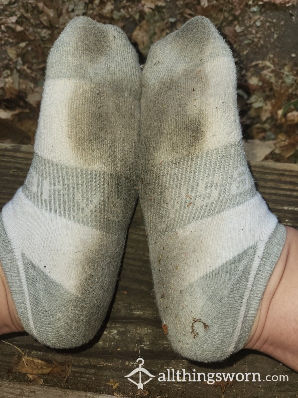 Stinky, Dirty, Very Well-worn White Socks!!