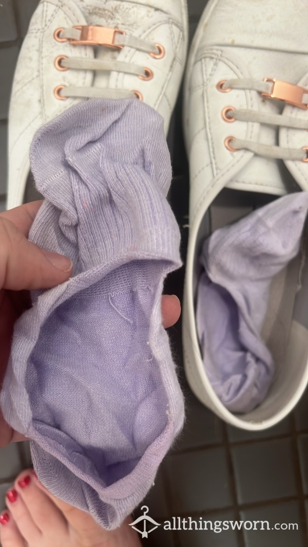Lilac Invisible Sneaker Socks