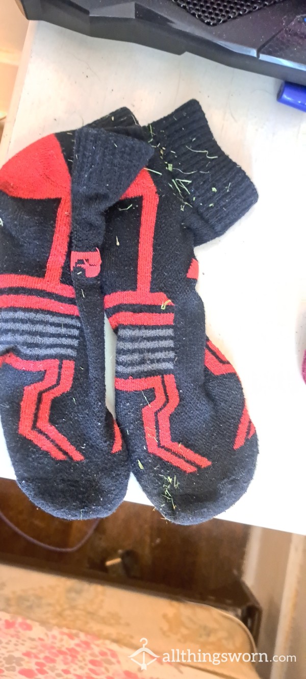 Stinky Socks From Mowing (Grass Clipping Included)