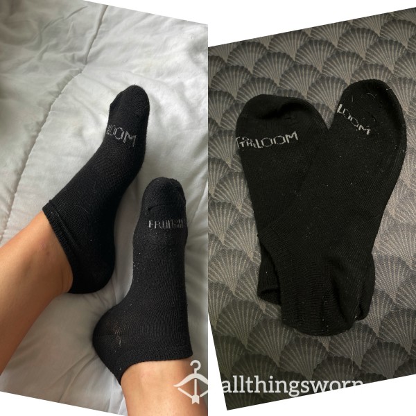 Stinky Well-worn Black Socks