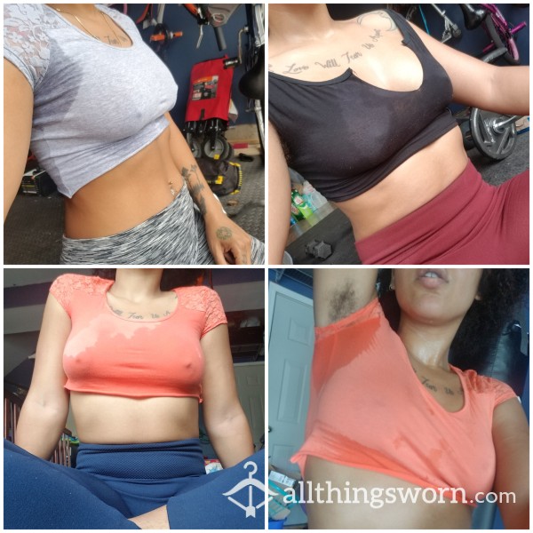 STINKY WORKOUT CROP TOPS!