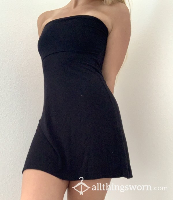 Strapless Black Mini Dress