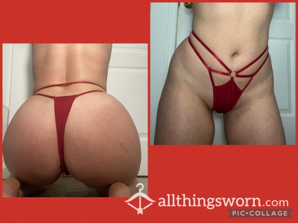 Red Harness Thong