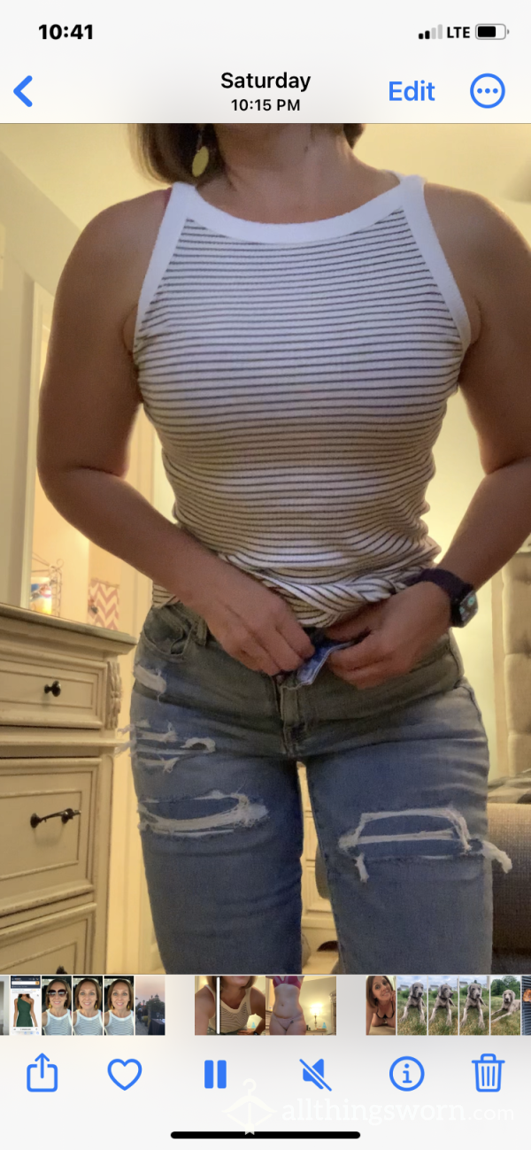 Strip Tease From Jeans To Thong To Bare Ass