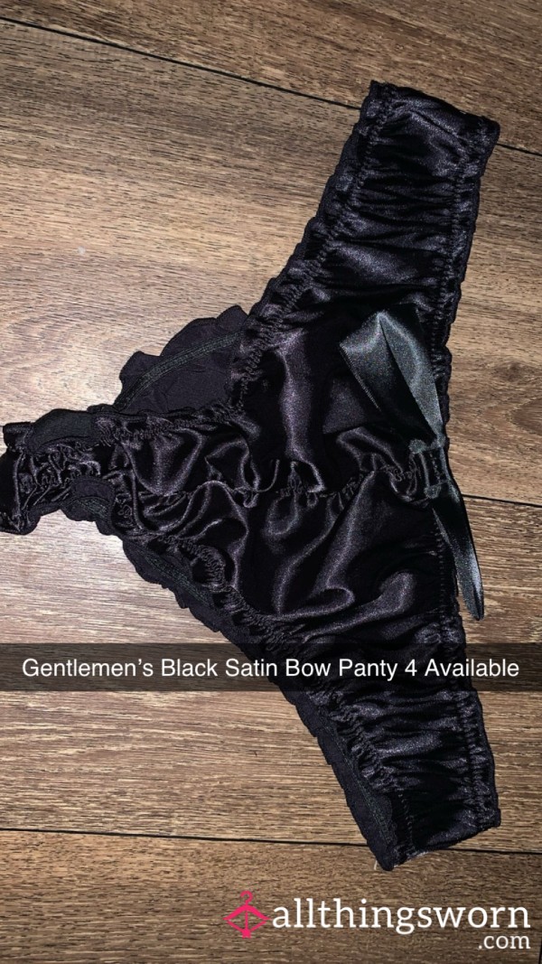 Gentleman’s Black Satin Panty