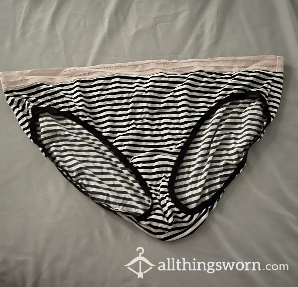 Striped Full Back Panties