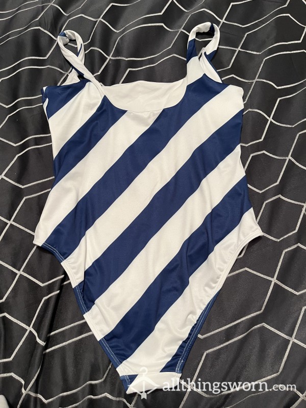 Striped Full Body Swimsuit