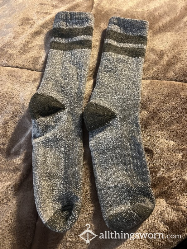 Striped Gray Socks