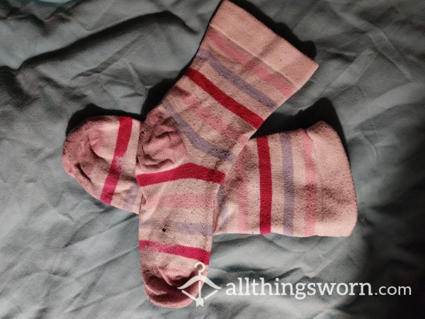 Striped Pink Socks