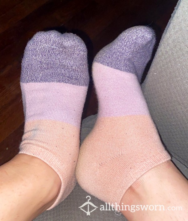 Striped Stinky Socks (7 Days Worn)