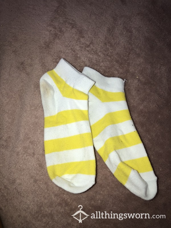 Striped Used Socks
