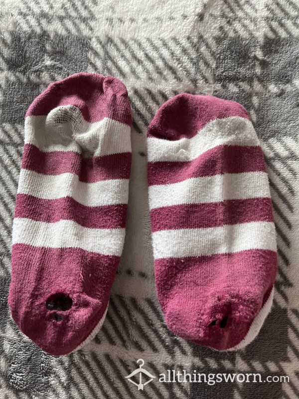 Striped Worn Socks
