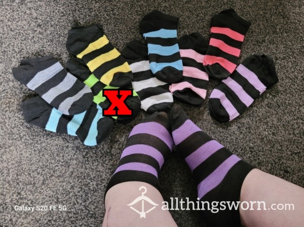 Stripey Coloured Socks £10 🧦