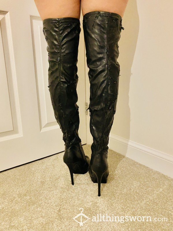 Stripper Boots, Dirty And Worn For Your Pleasure