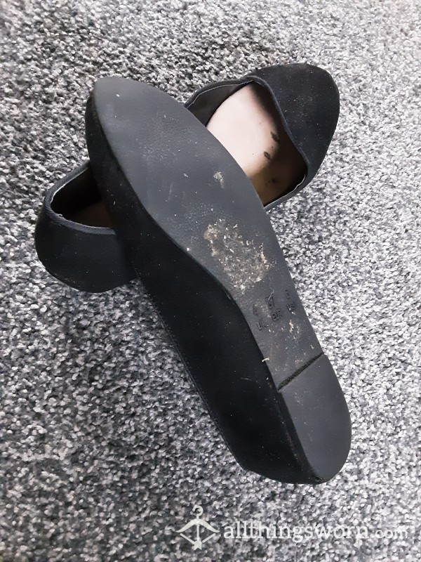 Suede Flat Slip On Shoes