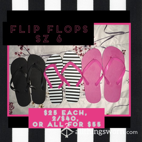 Summer Goth Flip Flops!