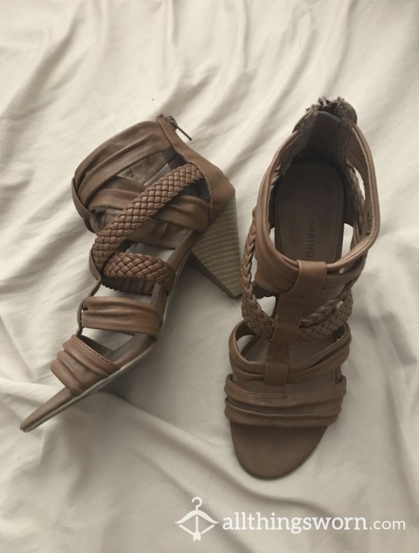Summer Leather Heels