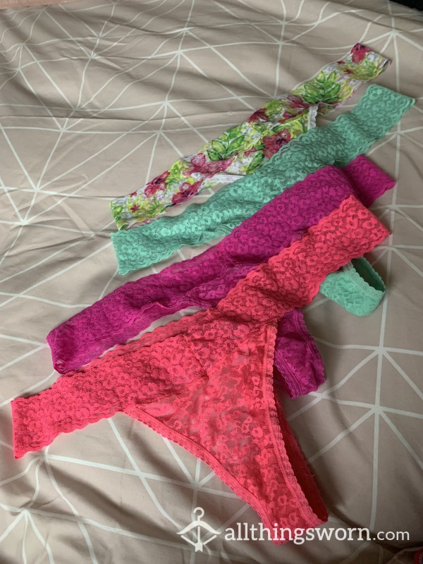Summery, Fruity Lace Thongs! 🍉