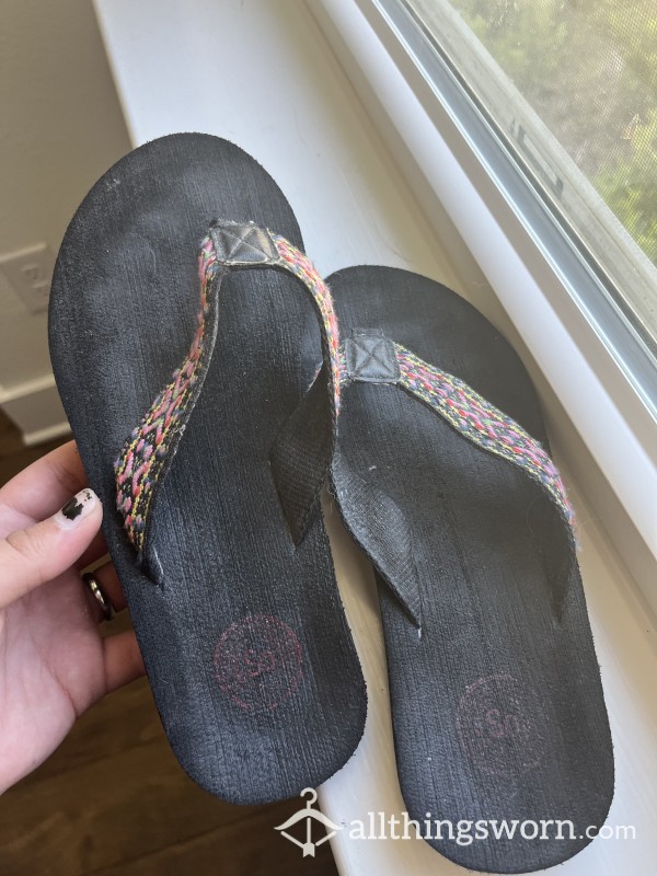 Super Imprinted Sandals- 4 Years Worn!