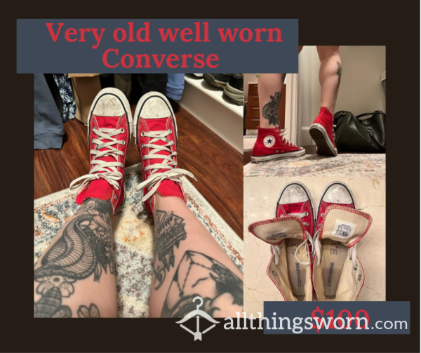 Super Old And VERY Well Worn Converse