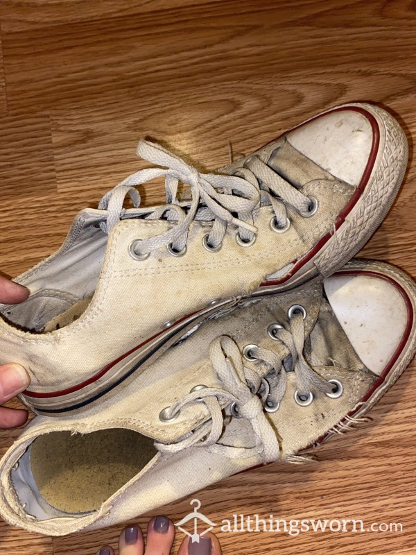 Super Old & Dirty White Converse